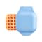 Rise By Dash Rise by Dash 1 waffle Blue Plastic Waffle Maker RMW001GBSK06 - alternate 1